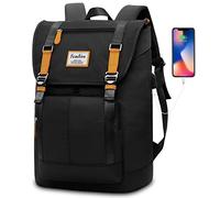 YAMTION Mochilas para Portátiles y Netbooks 17 Pulgadas con Puerto USB,Bolsa de Escuela para Instituto Universidad Escolar para Mujer y Hombre