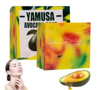 Yamusa Avocado Soap, Jabón De Aguacate, Jabón Hecho A Mano De Aguacate, Barra De Jabón De Aguacate Nutritiva Y Refrescante, Barra De Jabón Natural De 200g Para Todo Tipo De Piel