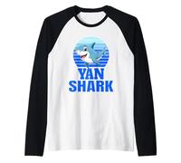 YAN Shark Family Reunion Squad Primer Apellido Camiseta Manga Raglan