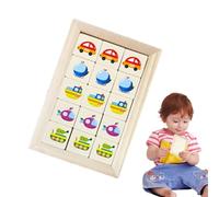 Yanayi de Bloques | Puzzle Educativo con Diseño De Dibujos Animados,Juego De Puzzle para Niños De Madera - para Entrenamiento Aula Jardín De Infantes Desarrollo Lógico Niños Familia