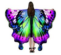 Yanayi Disfraz De Mariposa,Capa Colorida De Alas De Mariposa Halloween - Accesorio para Disfraces de Fiesta de Disfraces y Representaciones Escénicas