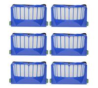 YanBan 6 filtros de aspiradora, filtro para sustituir del iRobot Roomba de la serie 600, 605, 610, 620, 630, 650 y 660, conjunto de piezas de repuesto para cambiar el filtro del cepillo