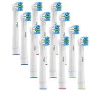 YanBan Cabezal de cepillo de dientes compatible con Oral B, paquete de 12 cabezales de cepillo de dientes de repuesto compatibles con Braun cepillos de dientes eléctricos