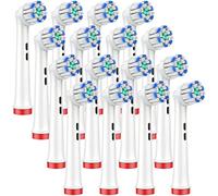 YanBan Cabezal de repuesto para cepillo de dientes compatible con Oral B cepillo de dientes eléctrico, cerdas ultrasuaves para el cuidado de las encías sensibles, paquete de 16