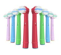 YanBan Cabezales de Cepillo de Dientes para Oral b Kids Cepillo de Dientes Eléctrico, Paquete de 8 Cabezales de Cepillo de Dientes Eléctricos para Braun, Cabezales de Cepillo de Repuesto para Niños