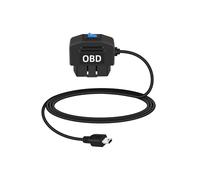 YANBORONSN Cable de alimentación OBD automotriz, adaptador de cable duro USB C a OBD-II con Botón de interruptor para cámara de salpicadero 24 horas de vigilancia/modo Acc, (USB Mini)