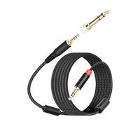 YANBORONSN Cable de Audio 2M 3,5mm, Cable de Audio con Conectores Jack Macho a Macho 3,5MM y Adaptador Macho 6,35mm para Smartphones, Auriculares, Tablets