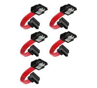YANBORONSN Cable de datos SATA III, cable de datos SATA de 3 pulgadas, 6,0 Gbps de 7 pines, SATA III hembra a Female (5 paquetes), compatible con SSD de 2,5 pulgadas, unidades de (Upbend)