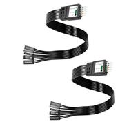 YANBORONSN Cable de panel frontal para placa base, cable extensor F PANEL de 9 pines para LED de disco duro, LED de encendido, interruptor de encendido, interruptor de reinicio, paquete de 2 (0,3 m)