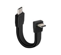 YANBORONSN Cable USB 4 Plano 80Gbps, Cable de Carga Rápida USB C, Cable de Carga Tipo C Macho a Tipo C Macho PD 240W en Ángulo de 90 grados, Visualización de Video 8K@60Hz para Tabletas(67MM)