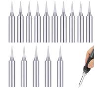 YanBous 15 Puntas De Repuesto 900M-T-I Para Estaciones De Soldadura - Soldadura Sin Plomo Con Precisión, Forma Larga & Punta Fina, Electrónica & Trabajos Finos, 1010 & Estaciones 3103/3104