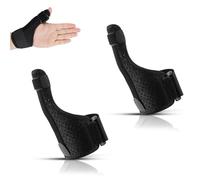YanBous 2 Piezas Soporte Ajustable para el Pulgar con Refuerzo de Muñeca - Férulas Metálicas Estables para Aliviar la Artrosis del Pulgar, Tendinitis y Esquinces, Ideal para Deporte y Uso Diario