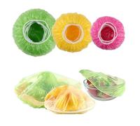 YanBous 60 Piezas Bolsas de Conservación Elásticas, Cubiertas Reutilizables para Alimentos, Bolsas de Sellado Impermeables, 3 Tamaños, Multicolor, para la Frescura de las Verduras, Hogar, Hotel
