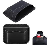 YanBous Kit De 2 Bolsillos De PU Para Asientos De Coche: Mini-Organizador Para Documentos, Práctico Para Guardar Más Objetos Y Mantener El Coche Ordenado