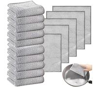 YanBous Set De 15 Paños De Cocina Multifunción De Malla - Estructura De Doble Capa, Fácil De Cuidar Y Versátil - Ideal Para Acero Inoxidable, Silicona, Etc - Aplicable En Húmedo O Seco (19 Cm X 20 Cm)