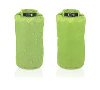 YanBous Set de 2 Bolsas Estancas - 15L, Ligero y Resistente, Ideal para Kayak, Canoa, Rafting y Natación, Cierre de Seguridad, Bolsa para Deportes Acuáticos (Verde, 15L*2)