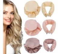 YanBous Set De 3 Rizadores De Seda Para Rizos Sin Calor Nocturnos, Incluye Gorro De Seda, Banda Para Rizos & Kit De Peinado, Estilo DIY Para Cabellos De Todas Las Longitudes