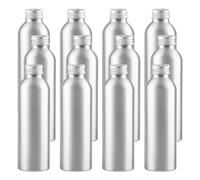 YANCAER 24 Piezas 150ml Botella de Plata Aluminio con Tapón Rosca de Aluminio, Recargable para líquidos, aceites, cosméticos, viajes y envases DIY