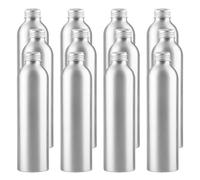 YANCAER 24 Piezas 250ml Botella de Plata Aluminio con Tapón Rosca de Aluminio, Recargable para líquidos, aceites, cosméticos, viajes y envases DIY