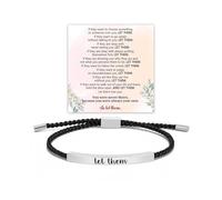 YANCHUN Pulsera «Dont Let The Hard Days Win» Remember Who The F You Are Pulsera God Is In Control Pulseras Let Them Just Breathe Jewelry Gifts, aleación, No es una piedra preciosa