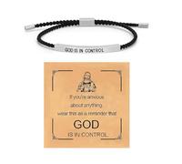 YANCHUN Pulsera «Dont Let The Hard Days Win» Remember Who The F You Are Pulsera God Is In Control Pulseras Let Them Just Breathe Jewelry Gifts, aleación, No es una piedra preciosa