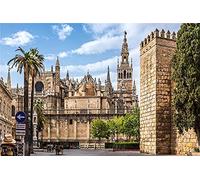 YANCONG Puzles Adulto De 1000 Piezas, España Catedral De Sevilla, Arquitectura De La Ciudad