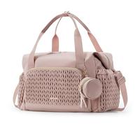 Yancremio Bolso Tote Para Pañales Bolso De Almacenamiento De Gran Capacidad Con Asas Ideal Para Madres Y Bebés Al Salir, Viajar Y Ir De Compras (Rosa,45 * 23 * 30cm)