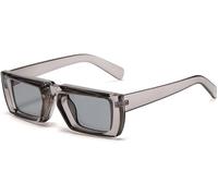 Yancremio Gafas De Sol Cuadradas Retro Geniales Punk A La Moda Para Mujer Gafas De Sol UV400 Al Aire Libre Vanguardistas Informales Futuristas De Moda Gótica Vanguardista Para Hombre (C3)