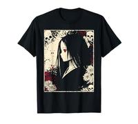 Yandere Geisha Japanese Anime Horror Goth Girl Camiseta