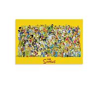 YANDING Póster de la colección de los Simpsons para todos los personajes, póster de anime americano, lienzo decorativo para pared, sala de estar, dormitorio, 30 x 45 cm