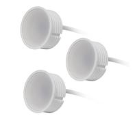 YanFeiYit 3x LED Spot Modul 230V 5 Watt Ø50mm Keramik Dimmbar für Einbaustrahler Einbauleuchten 22mm flach Ersatz für GU10 MR16 Leuchtmittel | 120°Abstrahlwinkel (Warmweiß 3000K) 1
