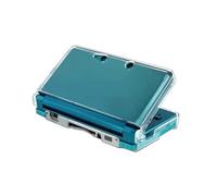 Yanfider Carcasa rígida transparente compatible con Nintendo 3DS, funda protectora de repuesto 3DS transparente