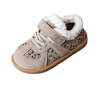YANFJHV Fashion Big Kids Winter Water Proof Flat Keep Warm Boots Comfortable Shoes Baby Sneaker High Girl, caqui, 23.5 EU