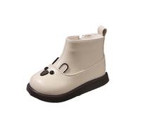 YANFJHV Girls And Boys Children's Casual Shoes Mesh Soft Sole Breathable Sports Short Boots Gummistiefel 32, Blanco, 30 EU