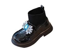 YANFJHV Girls and Boys Children's Casual Shoes Mesh Soft Sole Breathable Sports Short Boots Horse, azul, 33.5 EU