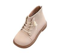 YANFJHV Girls And Boys Children's Casual Shoes Mesh Soft Sole Breathable Sports Short Boots Winter Boots Kids Girl, Blanco, 29 EU