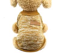 YANFJHV Perro Cachorro Cálido Lucha de Lana Ropa de Dos Piernas Teddy Gato Suéter para Mascotas Ropa para Mascotas Perro Con Suéter (caqui, XL)