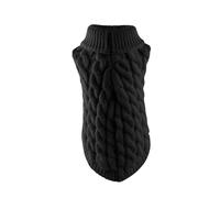 YANFJHV Suéteres para Perros Prendas de Punto Cuello Tortuga y Suéteres Cálidos Perros Perros Mascotas Perros Gatos Chihuahua Suéter Invierno Prendas de Punto Prendas de Punto Ropa Blusa Traje (Negro,