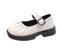 YANFJHV Zapatos de invierno para niña Spring Summer And Autumn Mary Jane Shoes British Style Little Girl Shoes Thick Children's Shoes Winterstiefel 26, beige, 28.5 EU