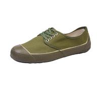 YANFJHV Zapatos de lino para hombre 46, cordones de tela, zapatos de tela, zapatos deportivos de punta redonda, zapatillas de deporte bajas, zapatillas de deporte de un solo color, zapatos de ocio