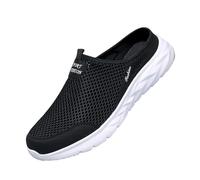 YANFJHV Zapatos de ocio para hombre, deslizantes, de malla, ortopédicos, ligeros, antideslizantes, transpirables, informales, extraanchos, para diabéticos, tallas 39-46, Blanco, 42 EU
