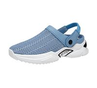 YANFJHV Zapatos ortopédicos para hombre, zapatillas de deporte transpirables, zapatillas de malla, antideslizantes, zuecos flexibles, zapatos de salud, suela suave, pantuflas para pies anchos, sin