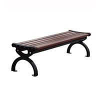 YANG11FAN Banco Jardin Exterior Banco de Parque for Exteriores de Aluminio marrón Oscuro for Varias Personas, 1,5/1,8 m Banco de Jardin(Grande)