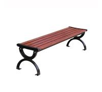 YANG11FAN Banco Jardin Exterior Banco de Parque Multiusos de Aluminio sin Respaldo for Exteriores, 1,5/1,8 m Banco de Jardin(Grande)