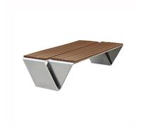 YANG11FAN Banco Jardin Exterior Banco Grande de plástico y Madera sin Respaldo for Exteriores, Banco Doble for Parque de Ocio, Banco Exterior de Acero Inoxidable Banco de Jardin