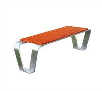 YANG11FAN Banco Jardin Exterior Bancos de Exterior sin Respaldo Naranja Bancos Dobles Parque de Ocio Banco de Acero Inoxidable for Exteriores Banco de Jardin