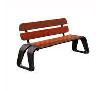 YANG11FAN Banco Jardin Exterior Silla de Exterior marrón Oscuro, Banco de Parque Cuadrado, salón de Exterior, 160 cm Banco de Jardin