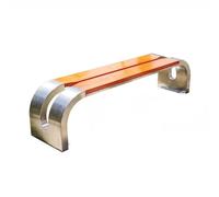 YANG11FAN Banco Jardin Exterior Silla Redonda de Esquina for Exterior, Banco de Parque, Ocio, Asiento de Acero Inoxidable Banco de Jardin