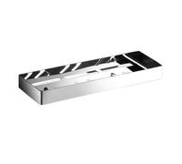 YANG11FAN Conveniencia Estante de ducha acero inoxidable, estante almacenamiento pared, moderno, sin taladros, flotante(Silver,XL)