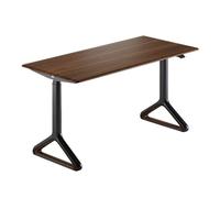 YANG11FAN Estación de Trabajo PC Escritorio eléctrico de pie con Altura Ajustable, Mesa de Escritura Moderna, Escritorio de Madera for Sentarse y pararse.(Bruin,M)